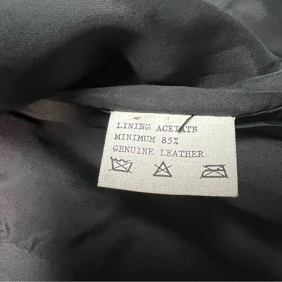 Vintage Begedor Italia leather jacket in black and bronze - Picture 5 of 10